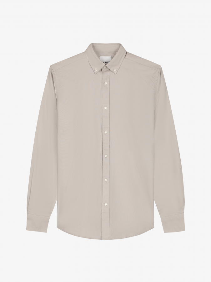 Afbeelding van OXFORD SHIRT COTTON 5047 Cappuccino Heren Overhemd -  VAN HARPER